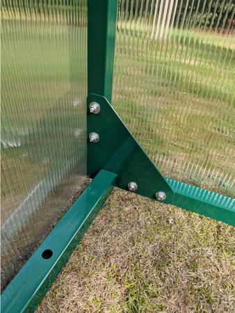 Szklarnia ogrodowa poliwęglan premium plus 250x600 15m2 kolor zielony PTF