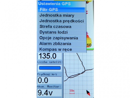 Echosonda wędkarska GPS do łódki zanętowej TF640 TOSLON