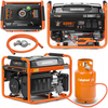 Agregat prądotwórczy gaz benzyna generator prądu 230V GDA3500DFE AVR DAEWOO  