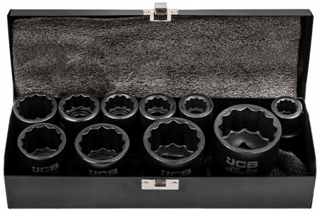 Zestaw nasadki udarowe nasadowe krótkie do klucza pneumatycznego 3/4" 17-46mm 12-k 10el JCB
