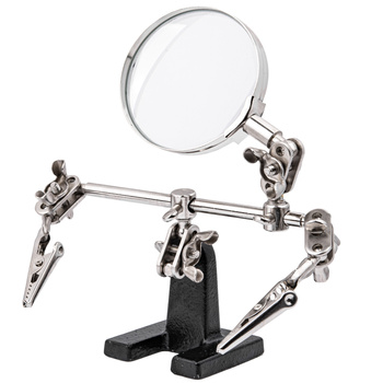 Uchwyt do prac precyzyjnych typu "trzecia ręka" z lupą FALON-TECH