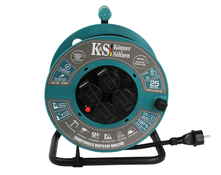 Przedłużacz bębnowy 25 m 4 gniazda KS CR-25M Könner&Söhnen KS
