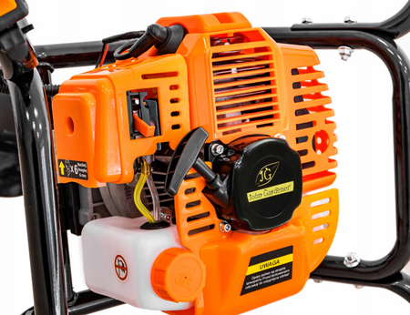 Wiertnica glebowa świder spalinowy 2-os do gleby ziemi 3 wiertła przedłużka + olej GEKO