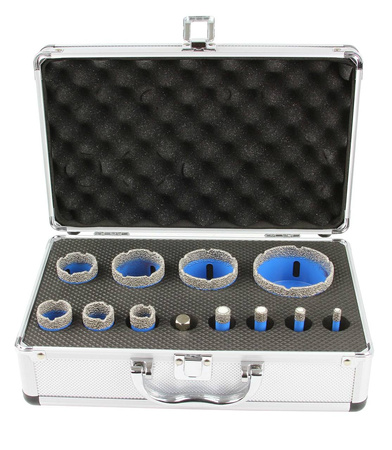 Zestaw otwornice diamentowe 12el 6-68 MAR-POL