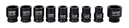 Klucze nasadowe nasadki udarowe grzechotka zestaw 3/4" 21el 17-50 mm 15-k JCB