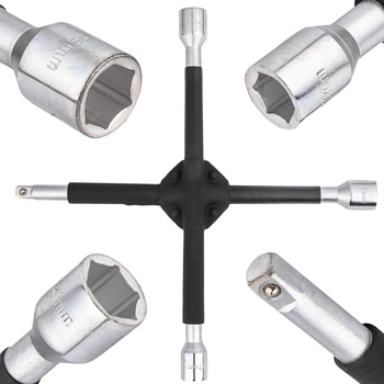 Klucz krzyżak do odkręcania kół 17-19-21 mm FALON-TECH