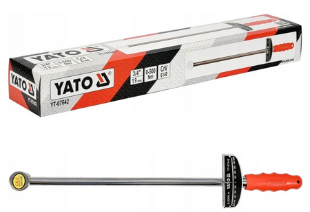 Klucz dynamometryczny wychylny 3/4" 0-500Nm CRV YT-07642 YATO