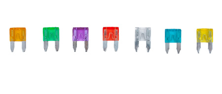 Zestaw bezpieczników samochodowych 3A-30A 140 elementów SILVER