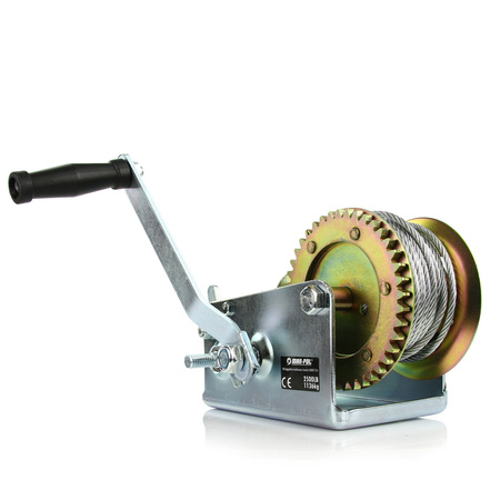 Wyciągarka korbowa linowa uciąg 1136 kg 2500 LB MAR-POL