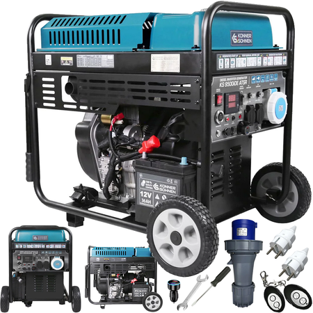 Agregat prądotwórczy generator prądu inwerterowy diesel 9500IDE ATSR 10 kW Könner & Söhnen KS