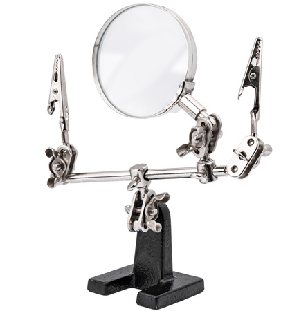 Uchwyt do prac precyzyjnych typu "trzecia ręka" z lupą FALON-TECH