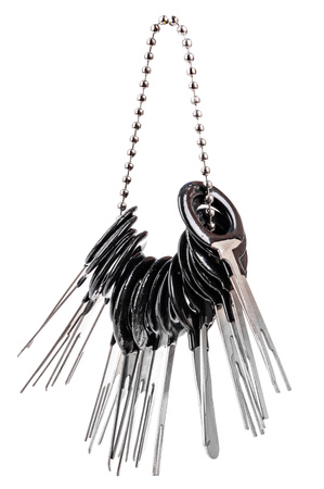 Klucze do demontażu pinów (wyjmaki) zestaw 38 szt. FALON-TECH