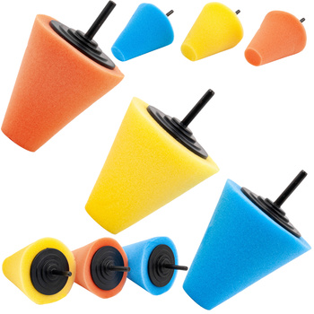 Gąbka polerska stożek do polerowania felg (komplet 3 sztuki) FALON-TECH