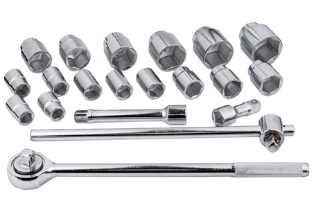 Klucze nasadowe do TIR-ów, maszyn rolniczych 3/4" 21 sztuk FALON-TECH