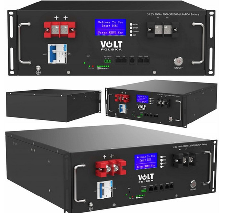 Magazyn energii LifePo4 rack 51,2V 100Ah 100A 5120Wh 5.1KWh VOLT POLSKA