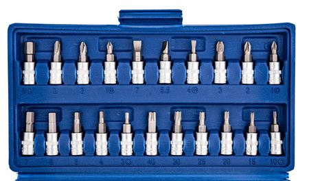 Zestaw kluczy nasadowych klucze nasadowe bity TORX HEX 46el. WMC