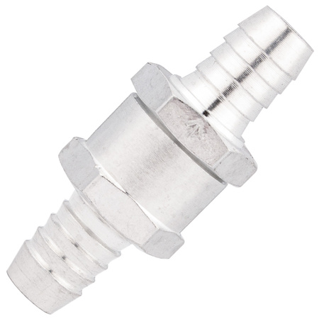 Zawór zwrotny paliwa kierunkowy paliwowy 6mm metal SILVER
