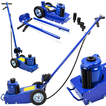 Podnośnik hydrauliczno pneumatyczny mocny lewarek 35T TIR żaba 257-627 mm GEKO