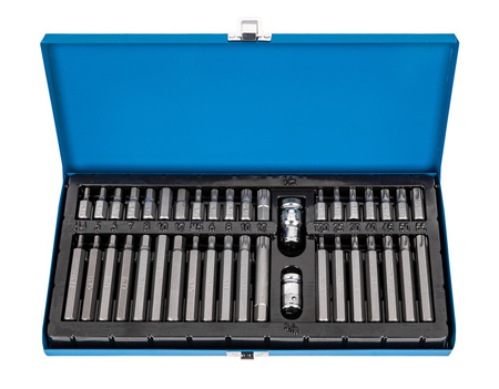 Zestaw bitów bity torx hex spline 40 sztuk walizka GEKO