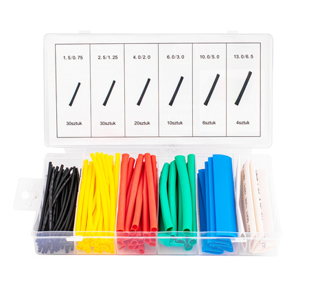 Zestaw koszulek termokurczliwych 100 sztuk oraz sortownik FALON-TECH