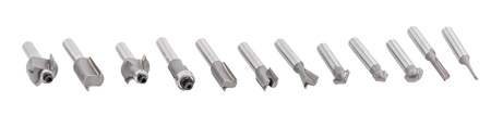 Frezy do Drewna Łożyskowane Zestaw 12szt Trzpień 8mm FALON-TECH