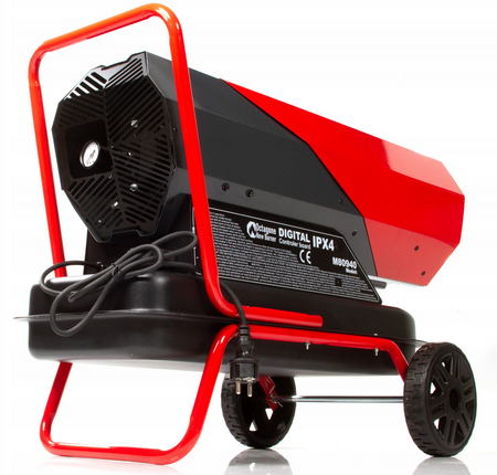 Nagrzewnica olejowa 40 KW spalinowa dmuchawa + termostat lcd grzejnik piec MAR-POL