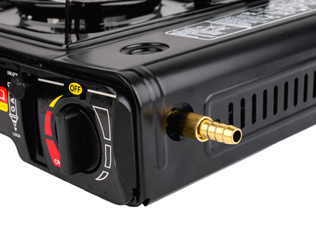 Gazowa kuchenka turystyczna polowa jednopalnikowa 2,5 kW kartusze GEKO