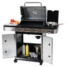 Grill ogrodowy gazowy 3+1 szafka pokrywa inox stal nierdzewna 11,2 KW YATO