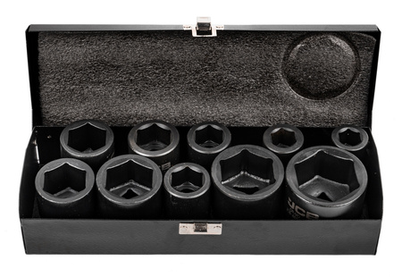 Zestaw nasadki udarowe krótkie do klucz pneumatyczny 3/4" 10el 17-46mm JCB