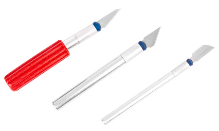 Skalpele zestaw 13 ostrzy metal FALON-TECH