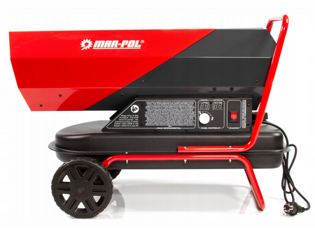 Nagrzewnica olejowa 40 KW spalinowa dmuchawa + termostat lcd grzejnik piec MAR-POL