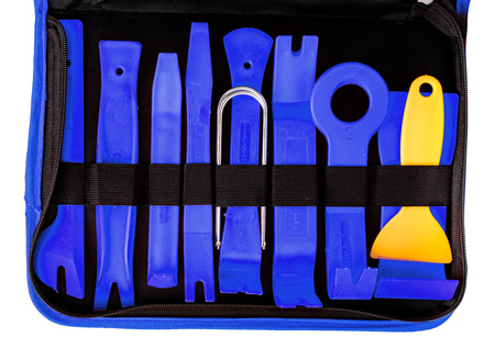 Ściągacze do demontażu tapicerki wyjmaki spinek radia boczków klucze łyżki FALON-TECH