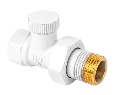 Zestaw termostatyczny 1/2" prosty - głowica + zawory DN15 DIAMOND