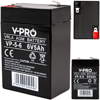 Akumulator AGM 6V 5Ah VPRO Bezobsługowy VOLT POLSKA