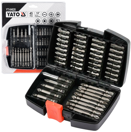 Bity zestaw końcówek śrubokrętowych tox ph pz 45el YATO