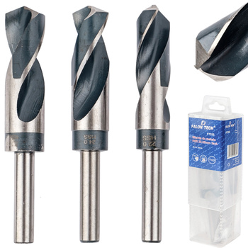 Zestaw wierteł do metalu stali wiertło HSS 3el 22-25mm FALON-TECH