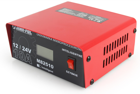 Prostownik mikroprocesorowy samochodowy do ładowania akumulatora 12 / 24v 10a MAR-POL