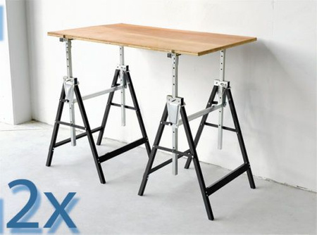 Kobyłki stojaki koziołki warsztatowe koza koziołek 2 szt. SILVER