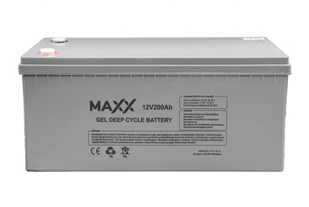 Akumulator żelowy do zasilania awaryjnego CO UPS DEEP CYCLE GEL 12V 200Ah 4SUN