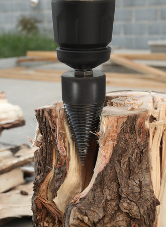 Świder do rozłupywania łupania drewna wiertło stożkowe stożek klin 32 42 mm SILVER