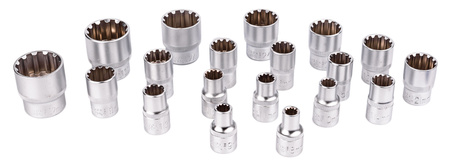 Klucze nasadowe TORX SPLINE 1/2 19el GEKO