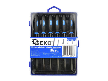 Zestaw komplet pilników pilniki iglaki 6 iglaków GEKO