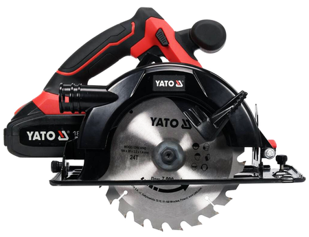 Piła pilarka tarczowa akumulatorowa 18v 3Ah 185mm bezszczotkowa YATO