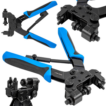 Zaciskarka do kabli złączy kompresyjnych BNC RCA F złączy prostych kątowych FALON-TECH