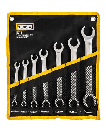 Klucze otwarte oczkowe zestaw do przewodów hamulcowych CR-V 7el 8-27mm JCB