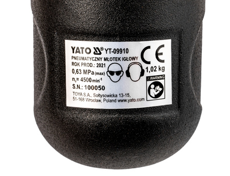 Młotek igłowy pneumatyczny YATO