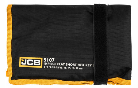 Zestaw klucze imbusowe wkrętaki imbusy krótkie crv płachta 10el 6-22mm JCB