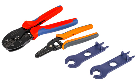 Zestaw do zarabiania wtyczek MC4 przewodów solarnych klucze zaciskarka VOLT POLSKA