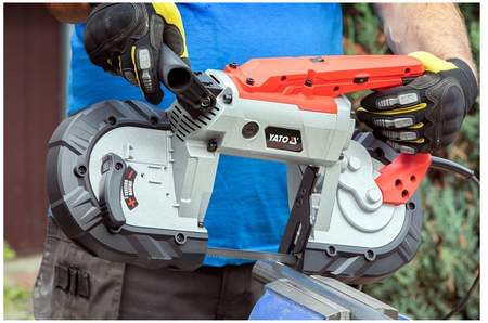 Piła przecinarka Taśmowa z Podstawą 1100W YATO