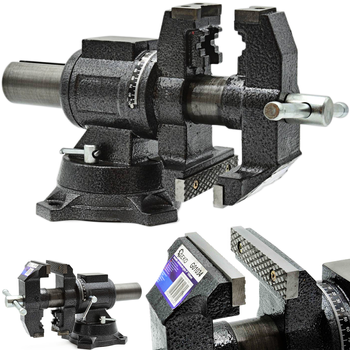 Imadło ślusarskie obrotowe hartowane 100mm 360 stopni GEKO